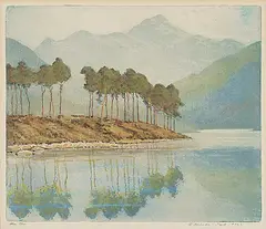 Robert Herdman-Smith, Blea Tarn, colour engraving on paper