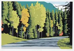 J. Thomas Hinton, Country Roads #75/75, 1993, colour silkscreen on paper