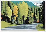 J. Thomas Hinton, Country Roads #75/75, 1993, colour silkscreen on paper