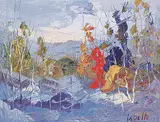Fernand Labelle, Landscape, 1979, oil on canvas