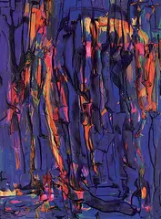 Margaret Leslie, Forest Depth, 2002, acrylic on paper