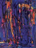 Margaret Leslie, Forest Depth, 2002, acrylic on paper