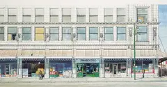 John Adrian James Little, Burns Building, 1980, watercolour on paper