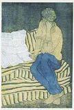 Dora Helen Mackie, The Newspaper #14/15, colour etching on paper