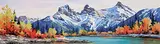 Donna Jo Massie, The Three Sisters, watercolour on paper