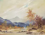 Warner R. Plangg, Untitled - Before the Mountains, 1978, oil on canvas