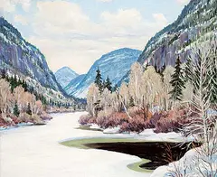 Gordon Edward Pfeiffer, Murray River, La Malbaie, oil on wood board