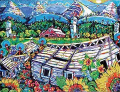 Brian J. Scott, Pincher Creek, acrylic on canvas
