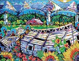 Brian J. Scott, Pincher Creek, acrylic on canvas
