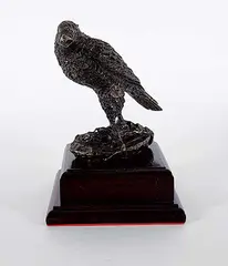 Wally Shoop, Untitled - Juvenile Eagle #1/25, 1981, bronze sculpture