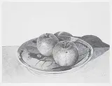 Gordon A. Smith, Two Apples on Plate #32/100, photolithographic reproduction on paper