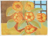 Bowl of Yellow Flowers #3/50 by John Harold Thomas Snow, colour lithograph on paper, sold Dec 2021