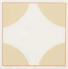 Tony Tascona, White Space #A/P, 1980, colour silkscreen and embossing on paper