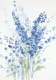 Merle Stewart, Wildflowers, watercolour on paper