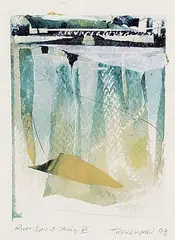 James Trevelyan, River Spirit Study VI, 1993, mixed media on paper