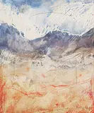 James Trevelyan, Untitled - Lined Landscape, 1981, mixed media on paper