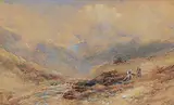 Edward Tucker, Eskdale Cumberland, watercolour on paper