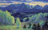 Randy Van Beek, Late Summer, Mule Deer, oil on canvas board
