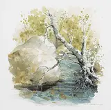 Robert Leslie Weisbrich, Promise, 1983, watercolour on paper
