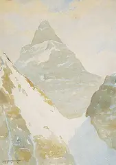 Frederic Marlett Bell-Smith, Abbott Pass Above Lake Louise, watercolour on paper