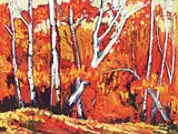 Lois Bauman, Untitled - Brilliant Autumn, oil on canvas