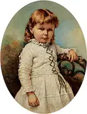 George Theodore Berthon, Portrait of Lena Fulton, oil on canvas