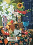 Horace Champagne, My Inspiration [The Art Spirit by Robert Henry] / A Still Life in My Studio - Ile d'Orleans, Quebec