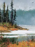 Horace Champagne, Spring Thaw - Lac Tourangeau, Laurentide Park, Quebec