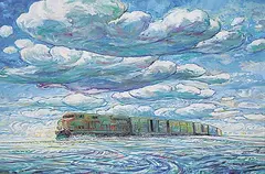Steve Coffey, Winter Rumble, oil on canvas