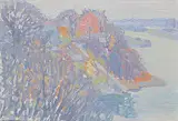 Lionel LeMoine FitzGerald, Landscape with River, oil on canvas