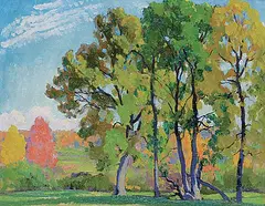 Frederick Stanley Haines, Oct. 7th 1931, Near Minden, 1931, oil on wood board
