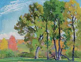 Frederick Stanley Haines, Oct. 7th 1931, Near Minden, 1931, oil on wood board
