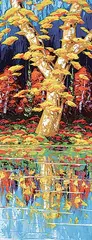 Stefan Horik, Yellow Birch, oil on canvas