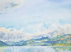 Dorothy Knowles, Untitled - Lake View, 1991, watercolour on paper