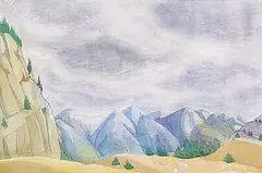 Doris Jean McCarthy, Dream of Jasper, watercolour on paper