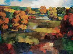 Joro Petkov, Pastoral Dream, oil on canvas