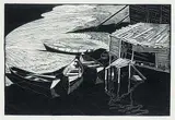 Walter J. Phillips, Snake Island, Lake Winnipeg, 1931, wood engraving on paper