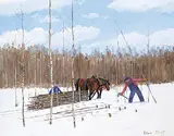 Allen Sapp, Getting a Load of Wood