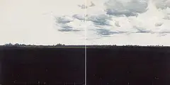 Nathan Birch, Series #19 [diptych], 2000, acrylic on canvas