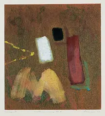 Douglas Haynes, Northern Series 28-4, 1994, colour monoprint on paper