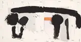 John Heward, Untitled - Strokes, mixed media on paper