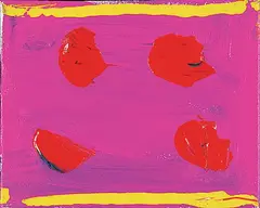 William Ronald, Untitled - Four Red Dots, acrylic on canvas