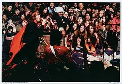 Ethan Russell, Mick Jagger on Stage at Altamont, December 1969 #19/50, colour photograph on paper