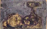 Herbert Johannes Joseph Siebner, The Night, 1956, monoprint on paper board