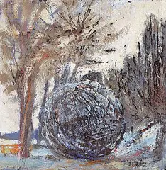 Peter von Tiesenhausen, Winter Sphere, 1995, mixed media on wood board