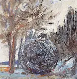Peter von Tiesenhausen, Winter Sphere, 1995, mixed media on wood board