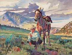 David Adams, Afternoon Rest, oil on canvas