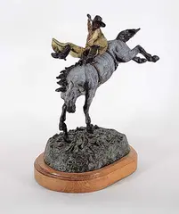 Jay Contway, Untitled - Bucking Bronco, 1992, bronze sculpture