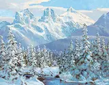 Duncan MacKinnon Crockford, The Three Sisters Mt. Winter, Near Canmore, Alberta