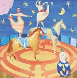 Louis de Niverville, The Instant Circus, collage on wood board
